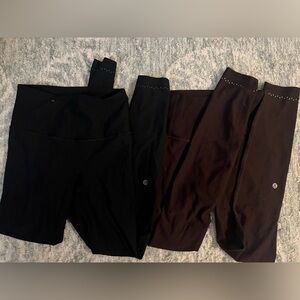 2 pack of Lululemon reflective leggings